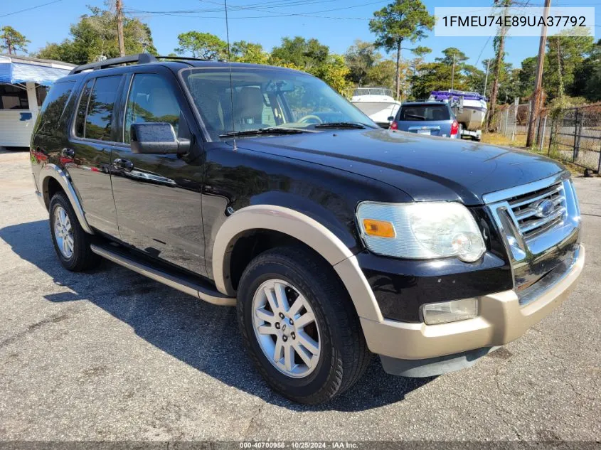 2009 Ford Explorer VIN: 1FMEU74E89UA37792 Lot: 40700956