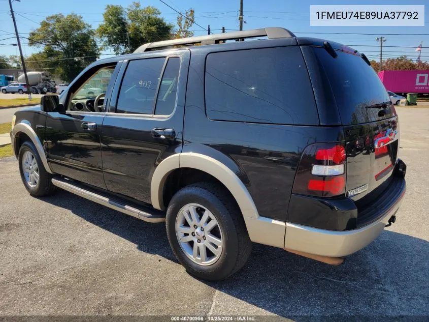 2009 Ford Explorer VIN: 1FMEU74E89UA37792 Lot: 40700956