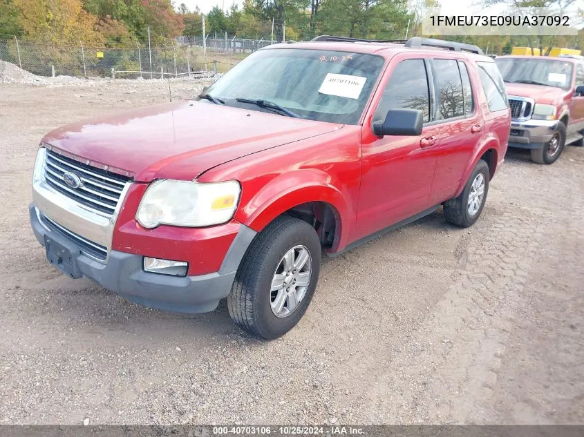 2009 Ford Explorer Xlt VIN: 1FMEU73E09UA37092 Lot: 40703106