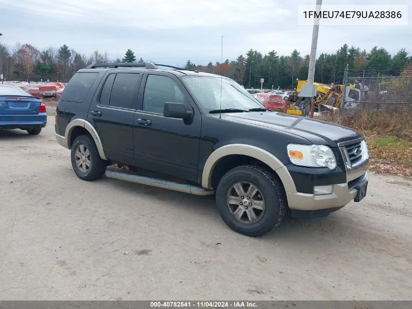 2009 Ford Explorer Eddie Bauer VIN: 1FMEU74E79UA28386 Lot: 40782541