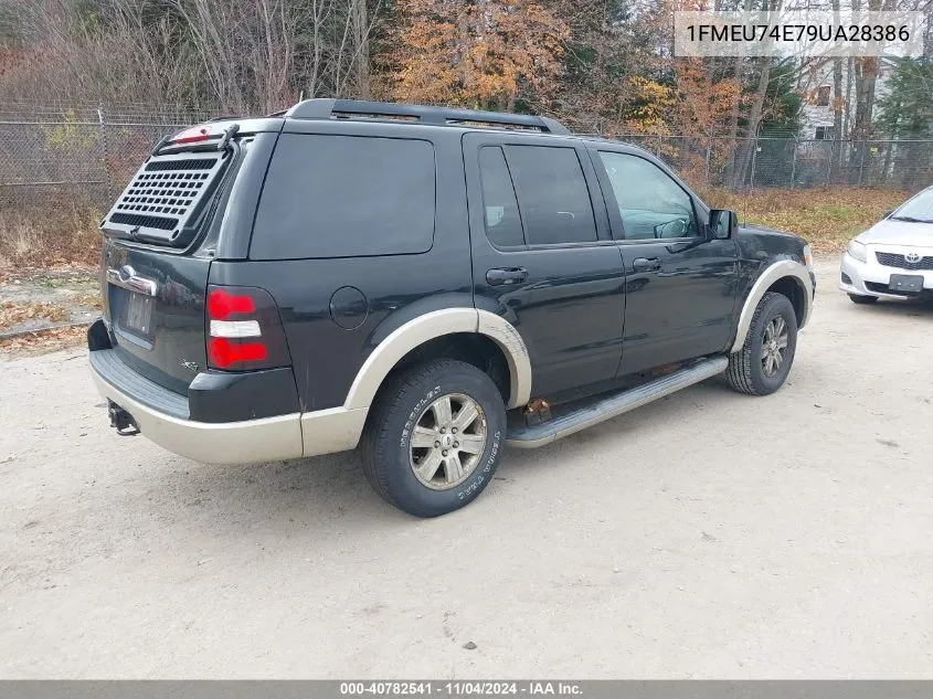 2009 Ford Explorer Eddie Bauer VIN: 1FMEU74E79UA28386 Lot: 40782541