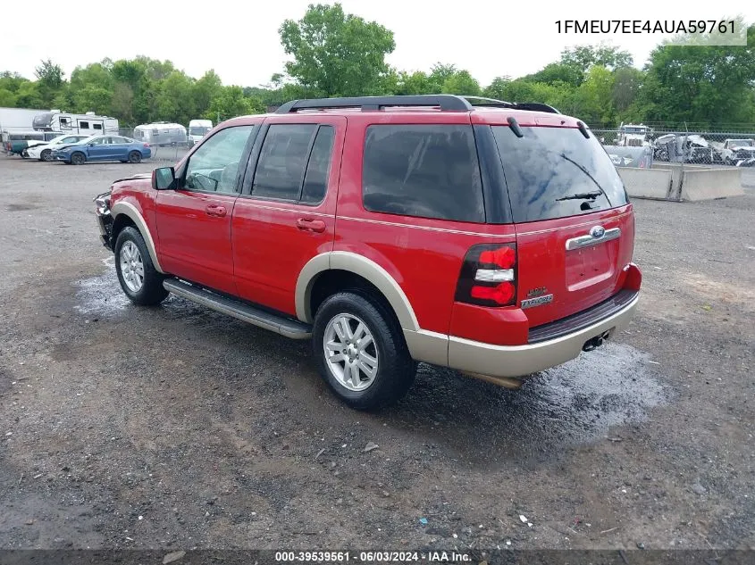 2010 Ford Explorer Eddie Bauer VIN: 1FMEU7EE4AUA59761 Lot: 39539561