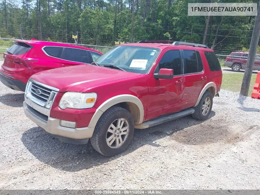 1FMEU6EE7AUA90741 2010 Ford Explorer Eddie Bauer