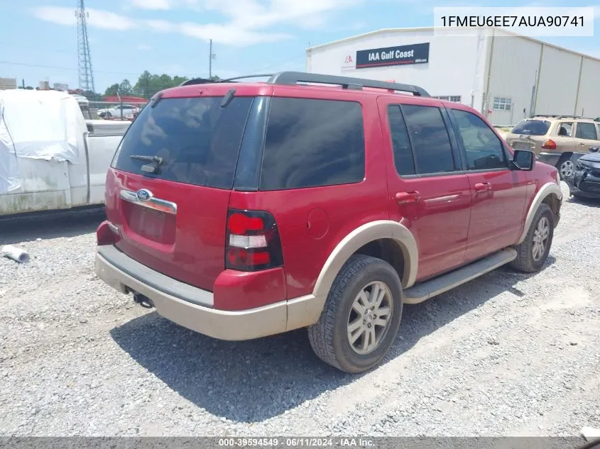 1FMEU6EE7AUA90741 2010 Ford Explorer Eddie Bauer