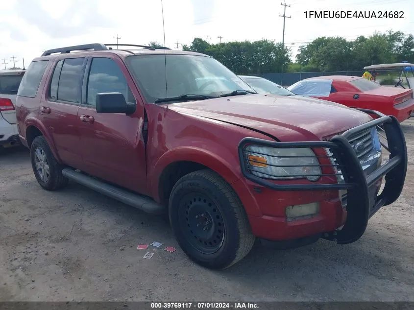 2010 Ford Explorer Xlt VIN: 1FMEU6DE4AUA24682 Lot: 39769117