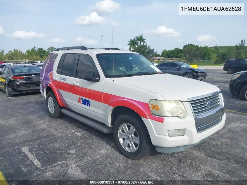 1FMEU6DE1AUA62628 2010 Ford Explorer Xlt