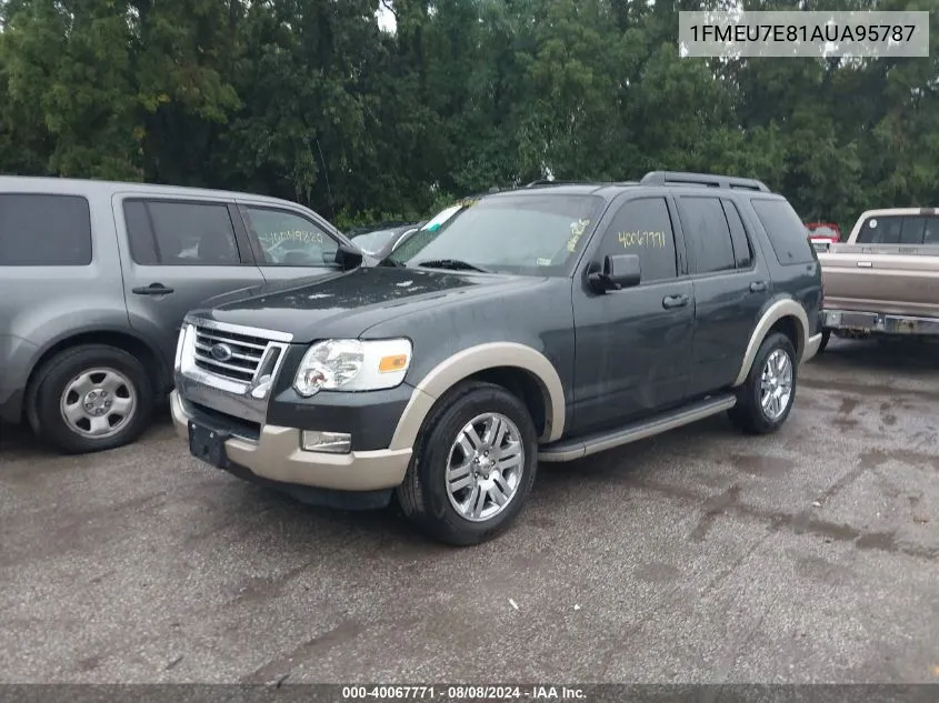 2010 Ford Explorer Eddie Bauer VIN: 1FMEU7E81AUA95787 Lot: 40067771