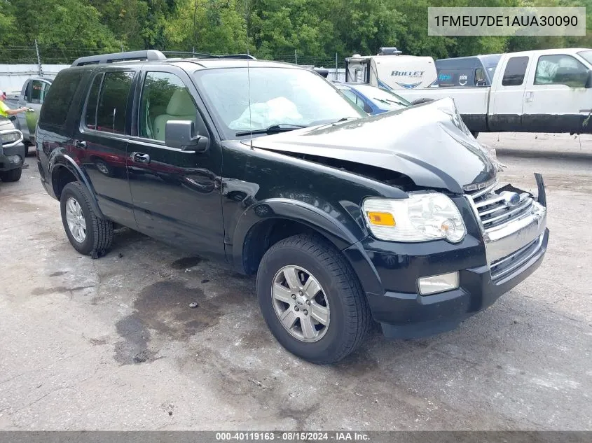 2010 Ford Explorer Xlt VIN: 1FMEU7DE1AUA30090 Lot: 40119163