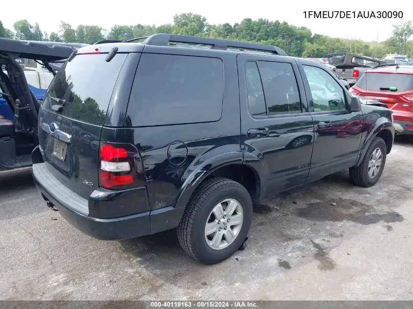 2010 Ford Explorer Xlt VIN: 1FMEU7DE1AUA30090 Lot: 40119163