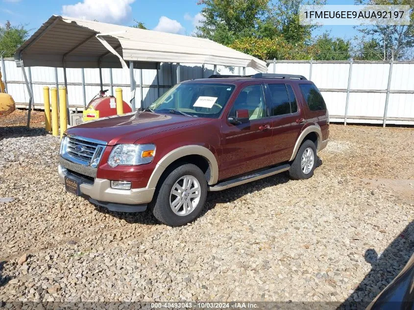 2010 Ford Explorer Eddie Bauer VIN: 1FMEU6EE9AUA92197 Lot: 40493043