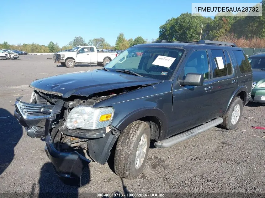 2010 Ford Explorer Xlt VIN: 1FMEU7DE5AUA28732 Lot: 40519713