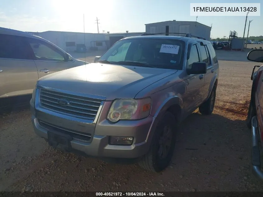 2010 Ford Explorer Xlt VIN: 1FMEU6DE1AUA13428 Lot: 40521972