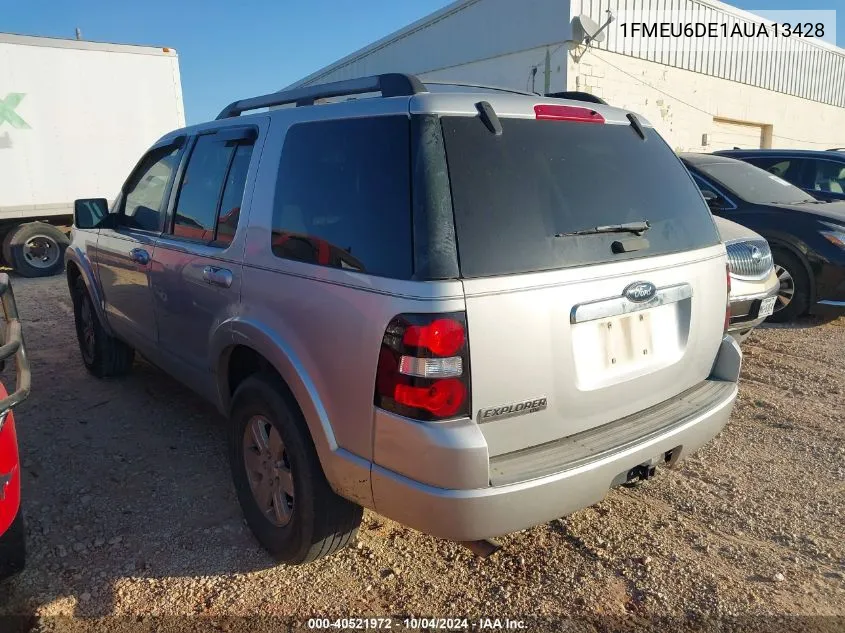 2010 Ford Explorer Xlt VIN: 1FMEU6DE1AUA13428 Lot: 40521972