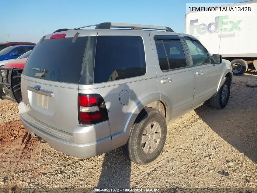 2010 Ford Explorer Xlt VIN: 1FMEU6DE1AUA13428 Lot: 40521972