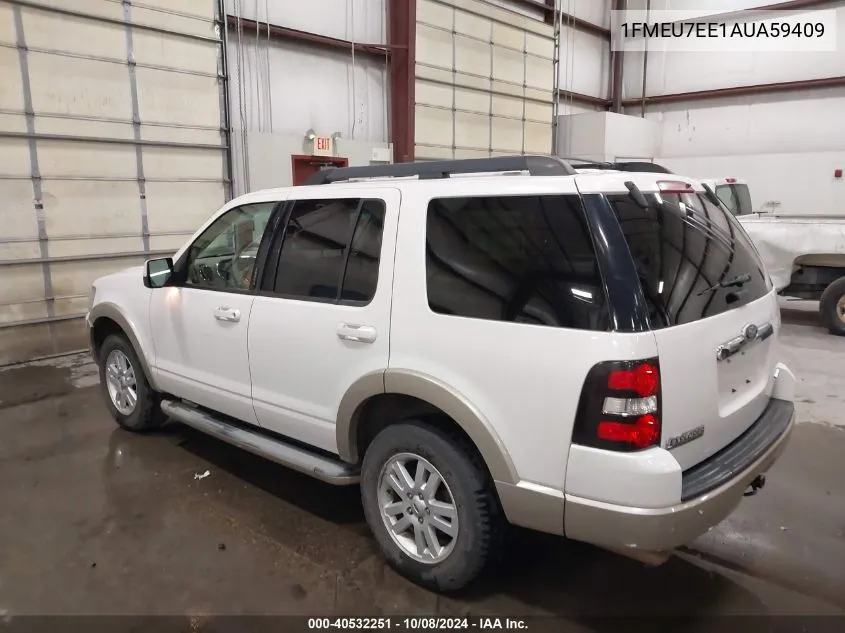 2010 Ford Explorer Eddie Bauer VIN: 1FMEU7EE1AUA59409 Lot: 40532251