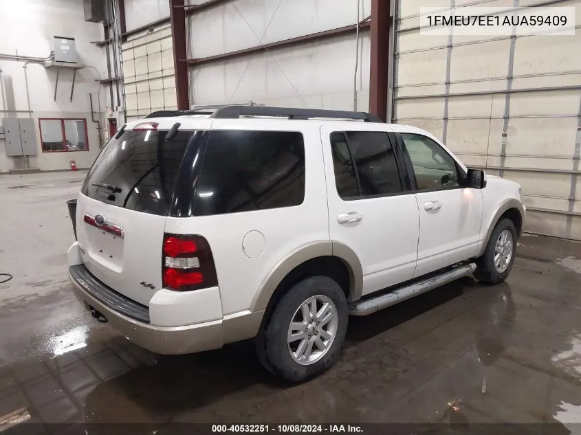 2010 Ford Explorer Eddie Bauer VIN: 1FMEU7EE1AUA59409 Lot: 40532251