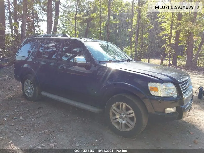 2010 Ford Explorer Limited VIN: 1FMEU7FE2AUA83913 Lot: 40586257