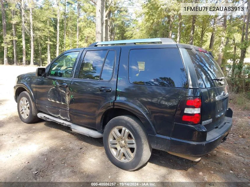 2010 Ford Explorer Limited VIN: 1FMEU7FE2AUA83913 Lot: 40586257