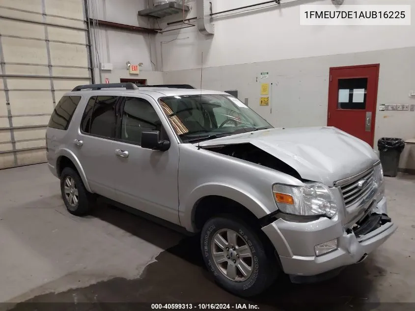 2010 Ford Explorer Xlt VIN: 1FMEU7DE1AUB16225 Lot: 40599313