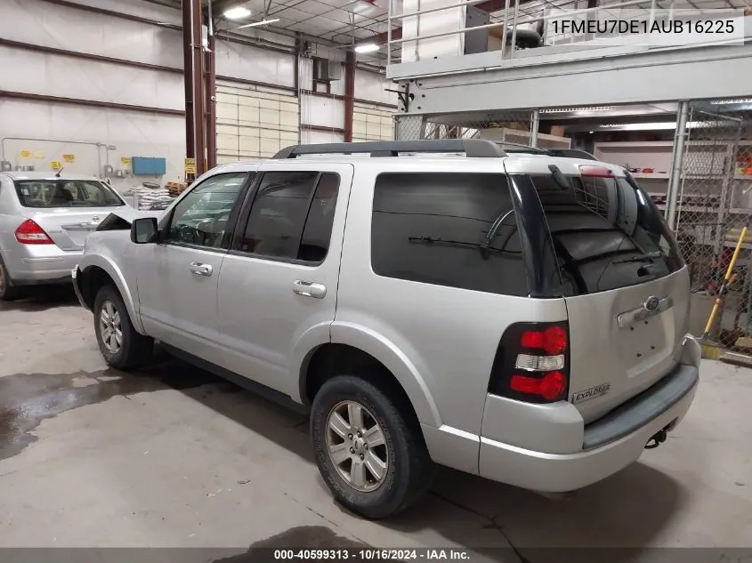 2010 Ford Explorer Xlt VIN: 1FMEU7DE1AUB16225 Lot: 40599313