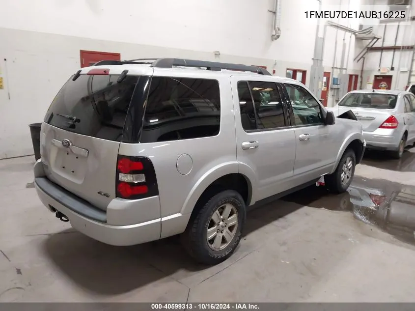 2010 Ford Explorer Xlt VIN: 1FMEU7DE1AUB16225 Lot: 40599313