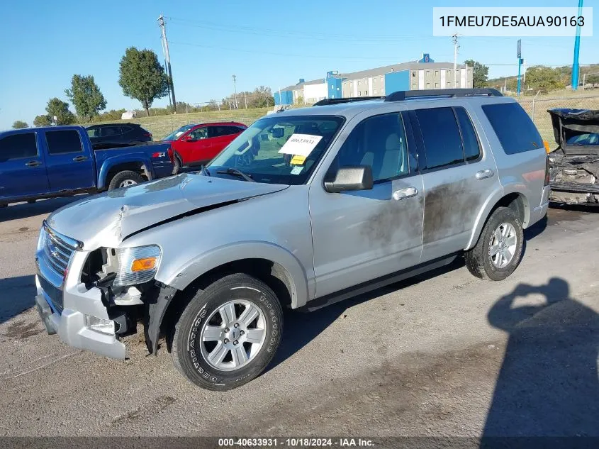 2010 Ford Explorer Xlt VIN: 1FMEU7DE5AUA90163 Lot: 40633931