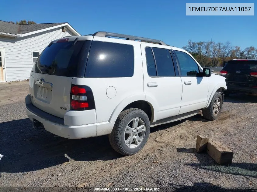 2010 Ford Explorer Xlt VIN: 1FMEU7DE7AUA11057 Lot: 40663893