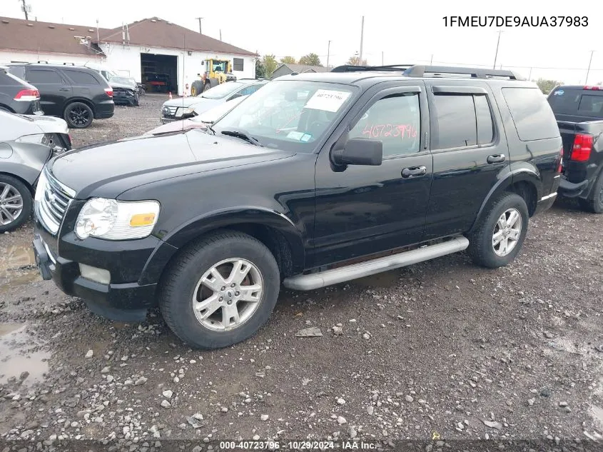 2010 Ford Explorer Xlt VIN: 1FMEU7DE9AUA37983 Lot: 40723796