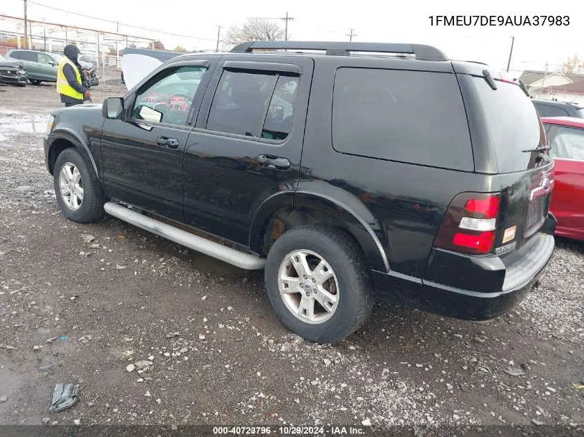 2010 Ford Explorer Xlt VIN: 1FMEU7DE9AUA37983 Lot: 40723796