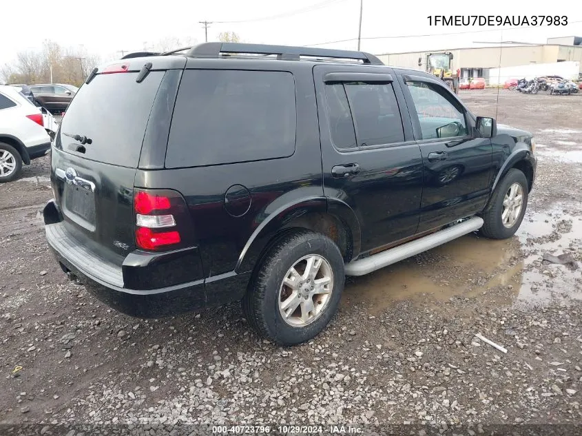 2010 Ford Explorer Xlt VIN: 1FMEU7DE9AUA37983 Lot: 40723796