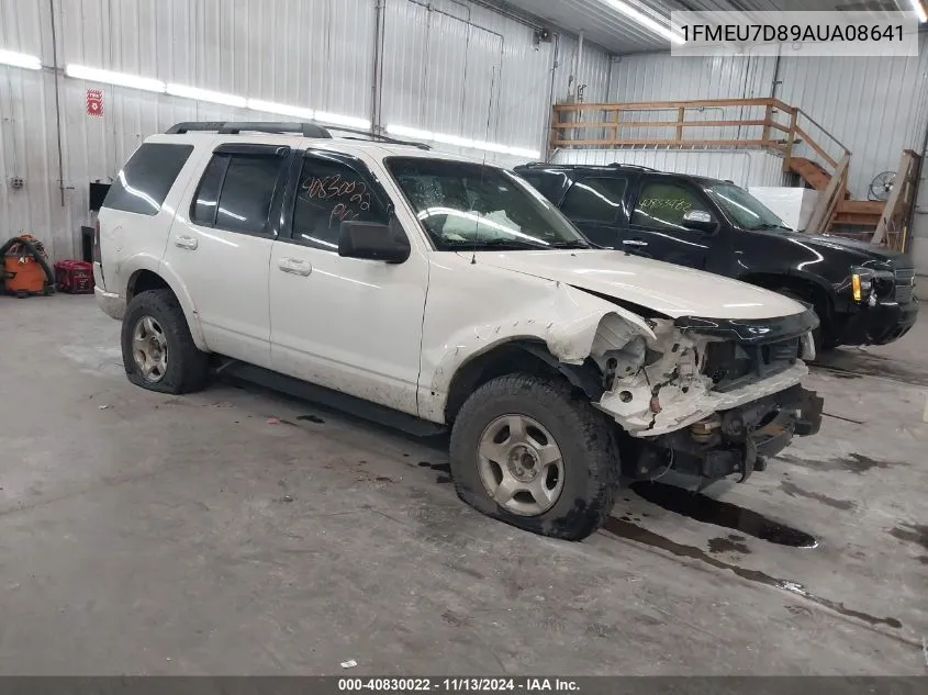 1FMEU7D89AUA08641 2010 Ford Explorer Xlt