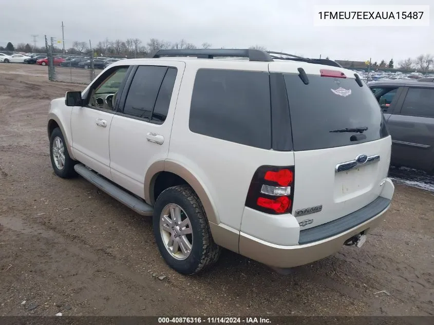 2010 Ford Explorer Eddie Bauer VIN: 1FMEU7EEXAUA15487 Lot: 40876316