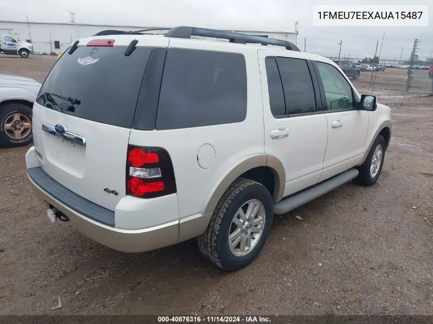 2010 Ford Explorer Eddie Bauer VIN: 1FMEU7EEXAUA15487 Lot: 40876316