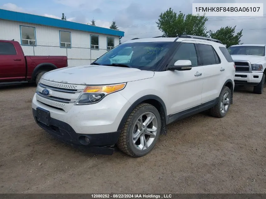 1FMHK8F84BGA06107 2011 Ford Explorer Limited