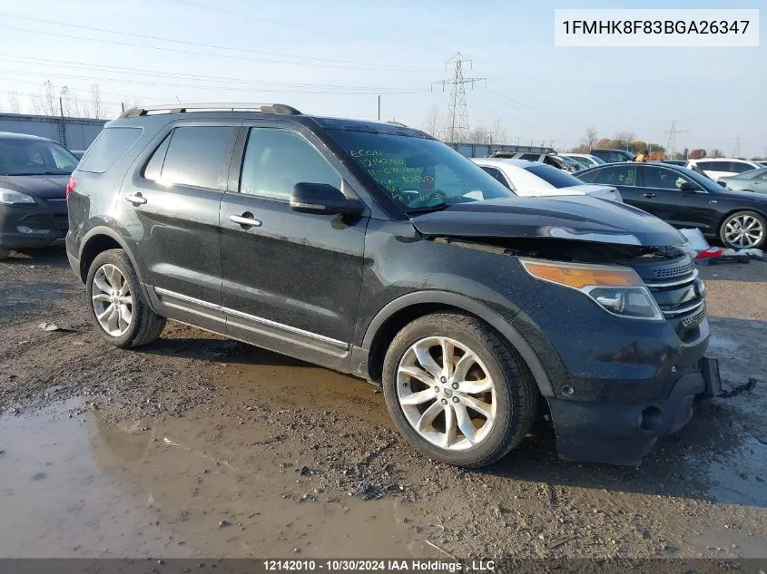 1FMHK8F83BGA26347 2011 Ford Explorer Limited