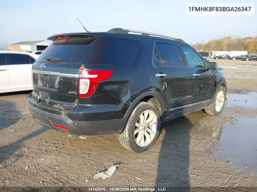 1FMHK8F83BGA26347 2011 Ford Explorer Limited