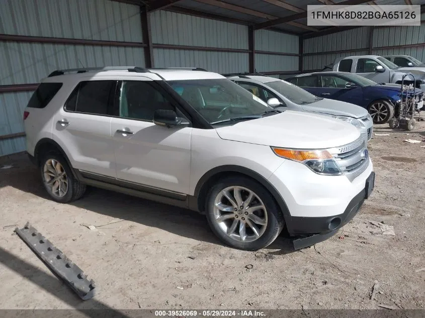 2011 Ford Explorer Xlt VIN: 1FMHK8D82BGA65126 Lot: 39526069