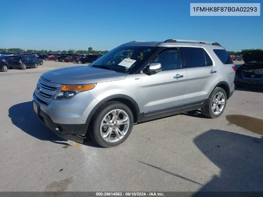 1FMHK8F87BGA02293 2011 Ford Explorer Limited