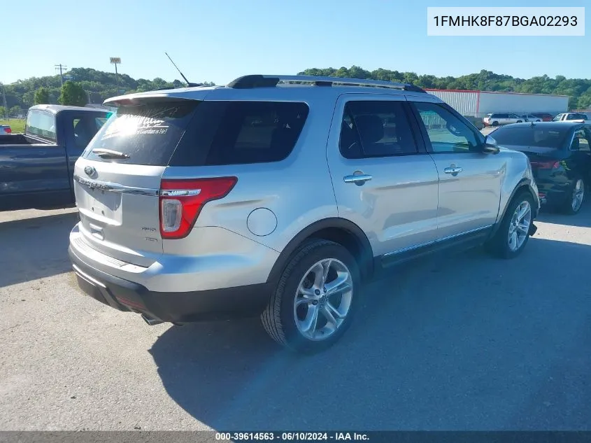 1FMHK8F87BGA02293 2011 Ford Explorer Limited