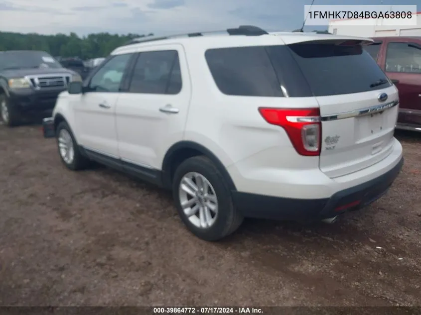 2011 Ford Explorer Xlt VIN: 1FMHK7D84BGA63808 Lot: 39864772