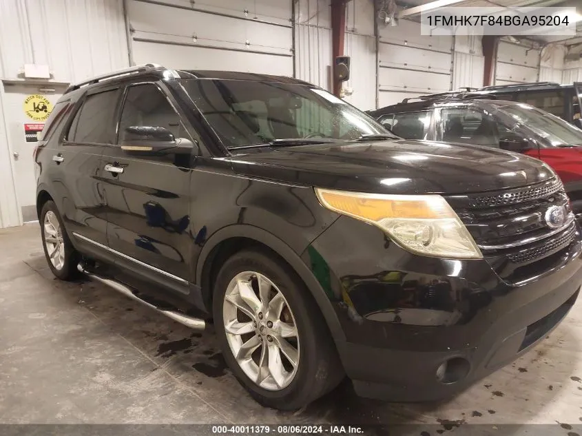 1FMHK7F84BGA95204 2011 Ford Explorer Limited