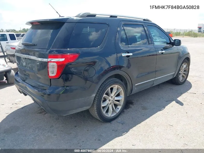 1FMHK7F84BGA50828 2011 Ford Explorer Limited