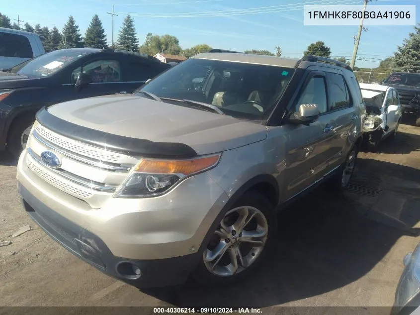 1FMHK8F80BGA41906 2011 Ford Explorer Limited