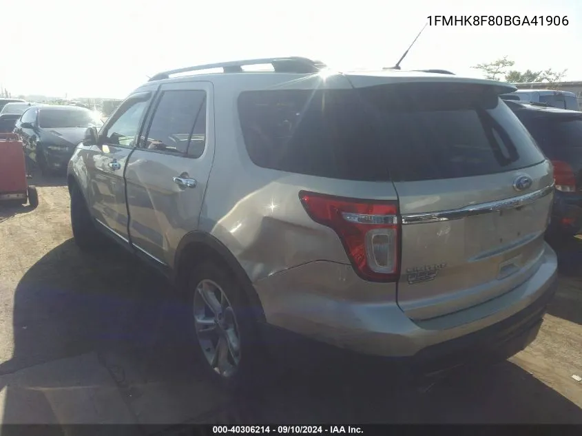 1FMHK8F80BGA41906 2011 Ford Explorer Limited