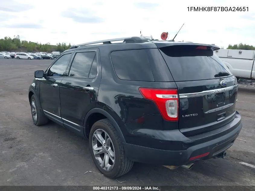 1FMHK8F87BGA24651 2011 Ford Explorer Limited