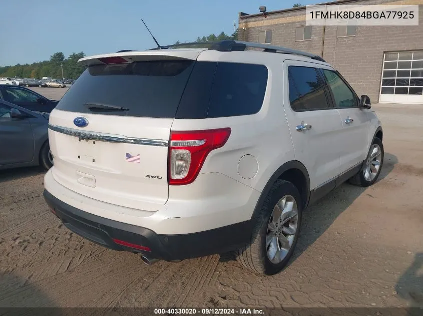 1FMHK8D84BGA77925 2011 Ford Explorer Xlt