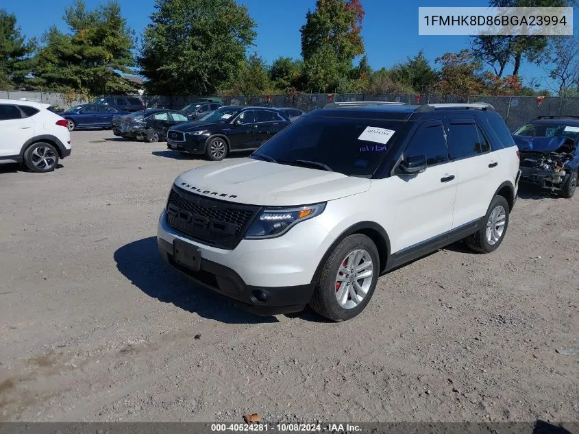 2011 Ford Explorer Xlt VIN: 1FMHK8D86BGA23994 Lot: 40524281