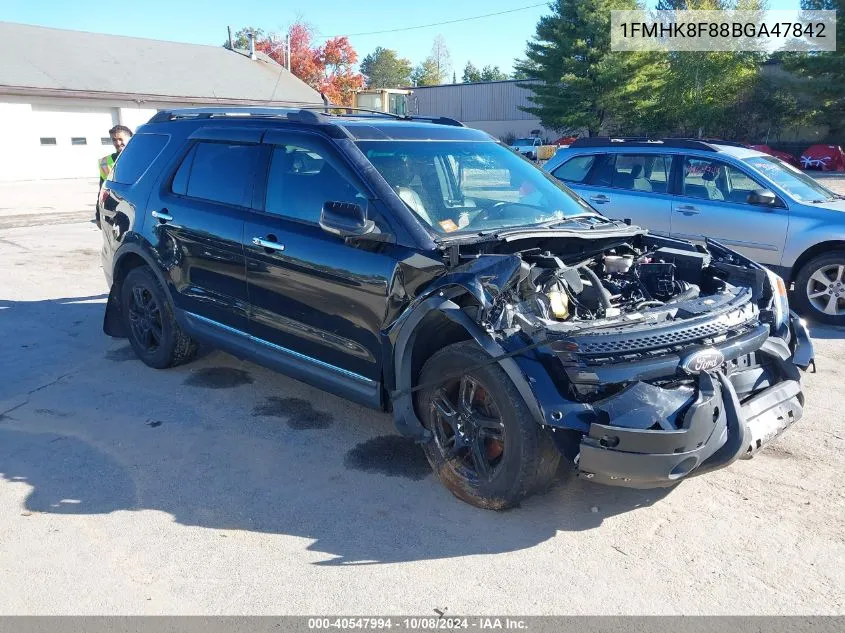 2011 Ford Explorer Limited VIN: 1FMHK8F88BGA47842 Lot: 40547994