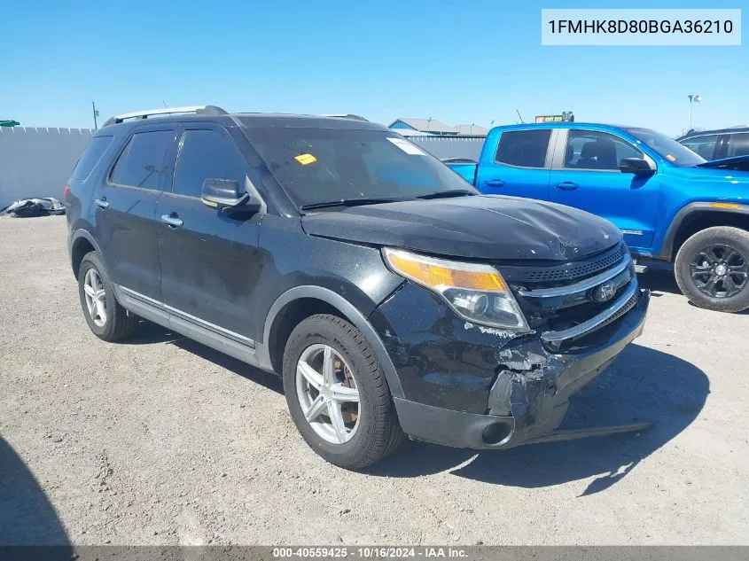 2011 Ford Explorer Xlt VIN: 1FMHK8D80BGA36210 Lot: 40559425