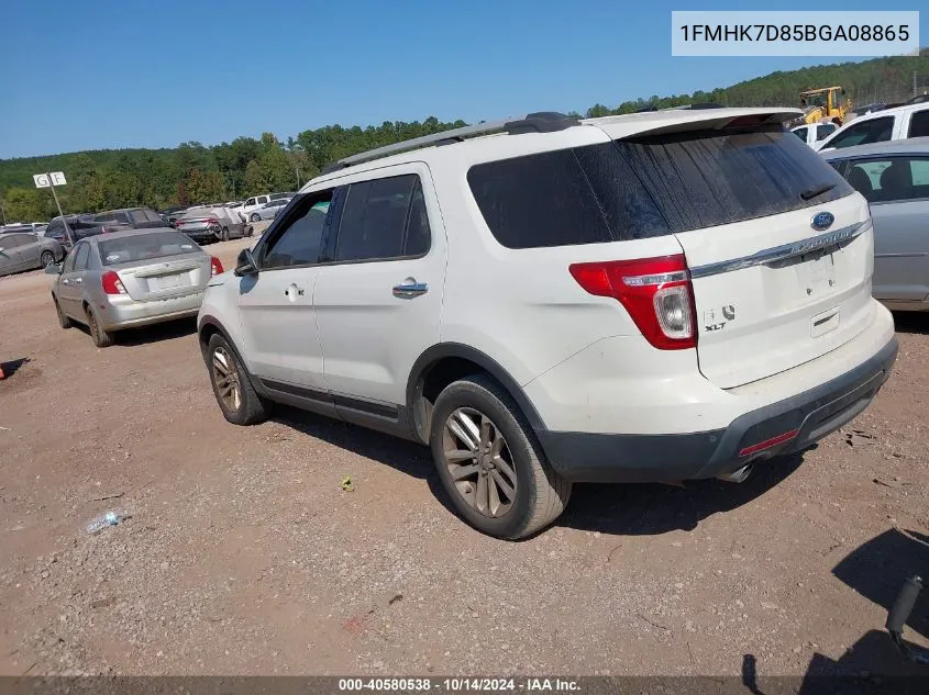 1FMHK7D85BGA08865 2011 Ford Explorer Xlt